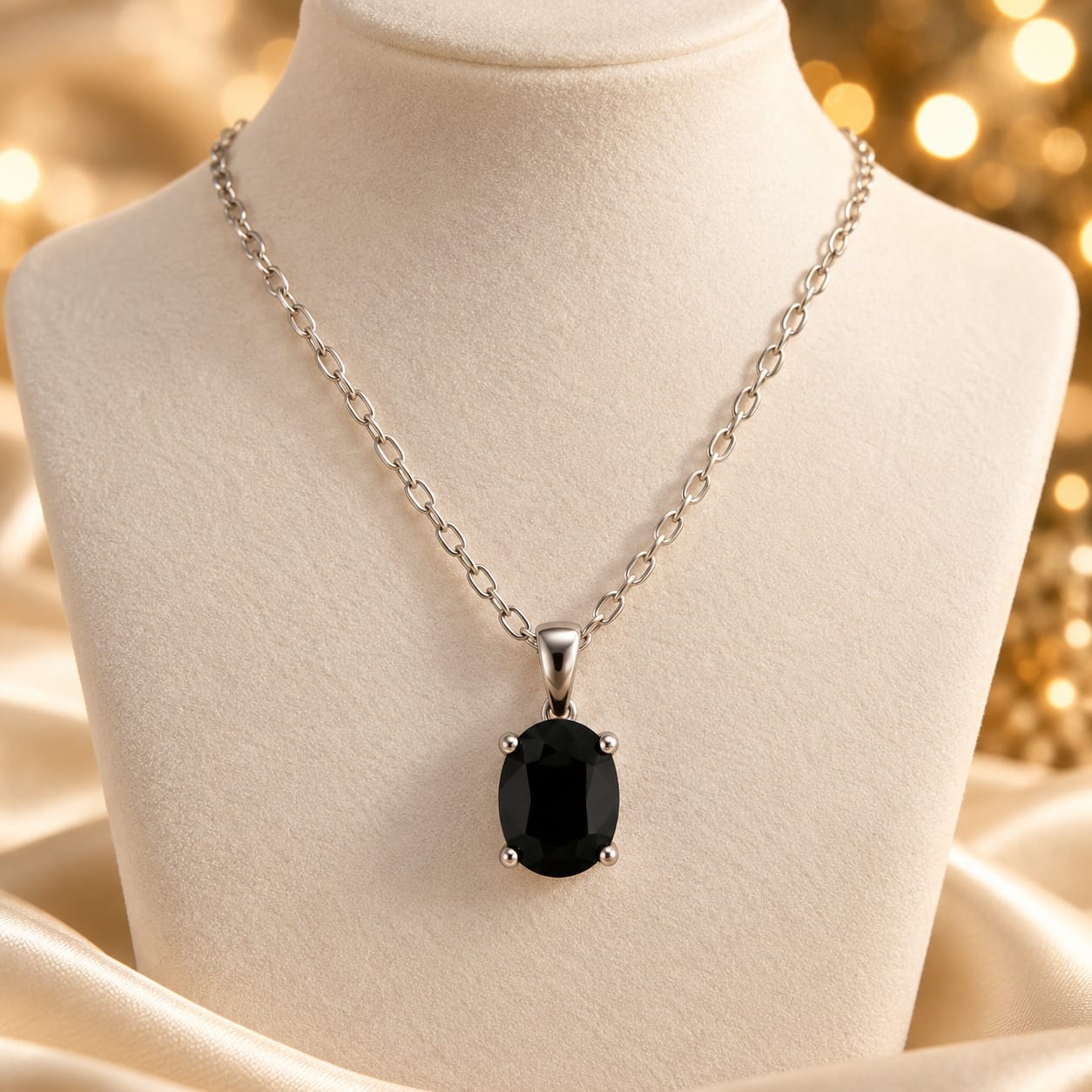 Sapphire Oval Pendant 1 Sapphire Oval Pendant