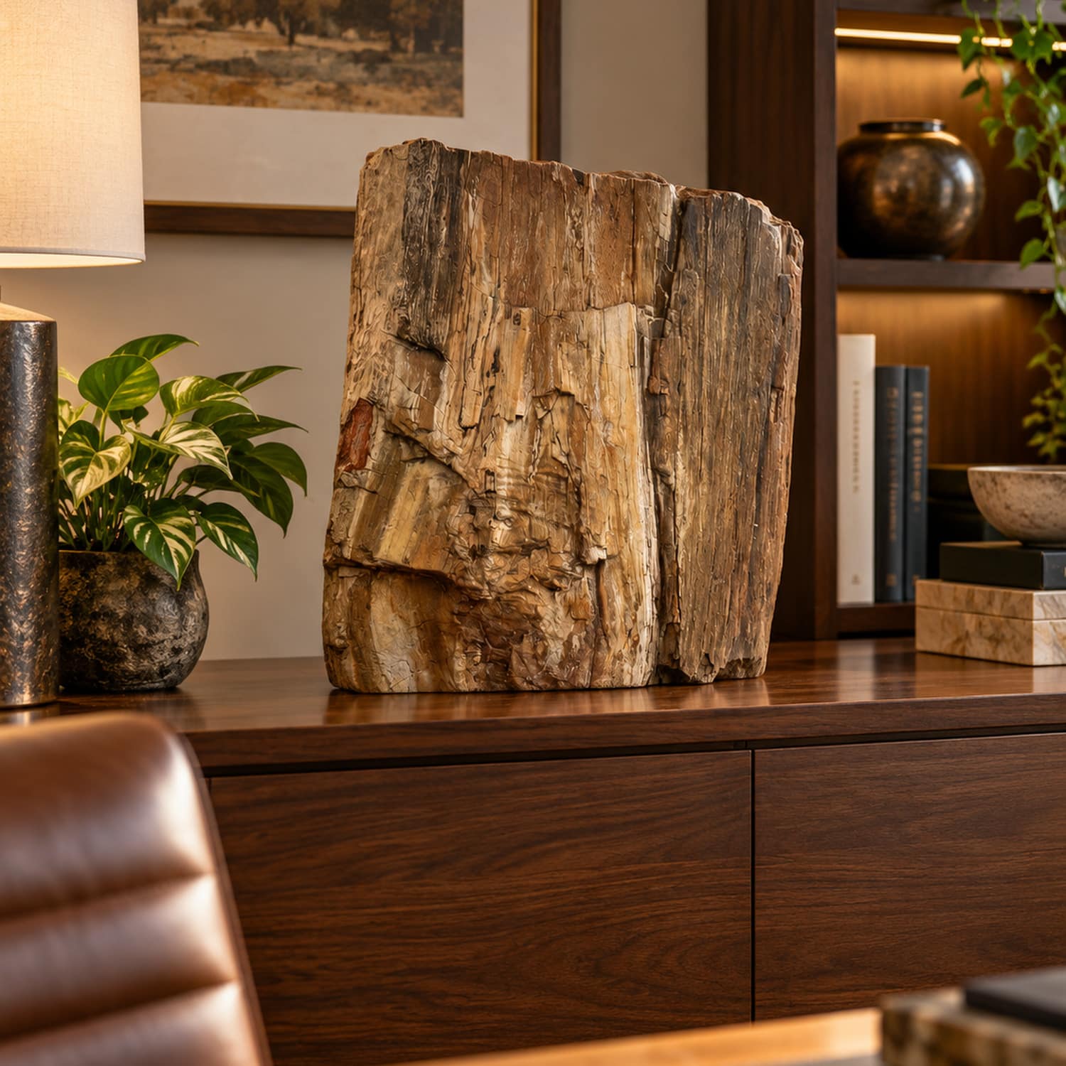 Large Fossilised Wood Specimen | Petrified Wood Decor 1 Large Fossilised Wood Specimen | Petrified Wood Decor