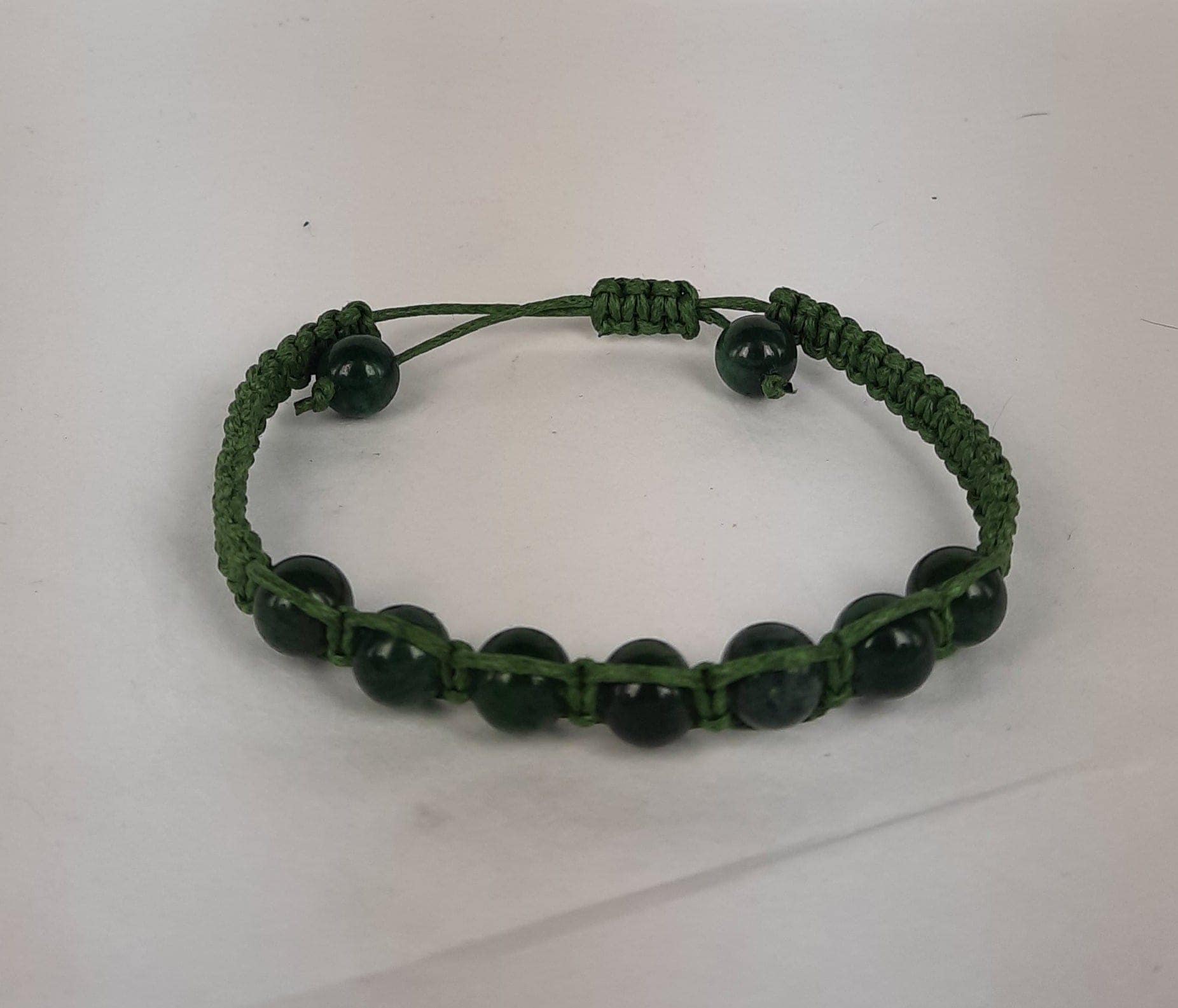 Healing Bracelet Moss Agate Cord 8mm 1 Healing Bracelet Moss Agate Cord 8mm