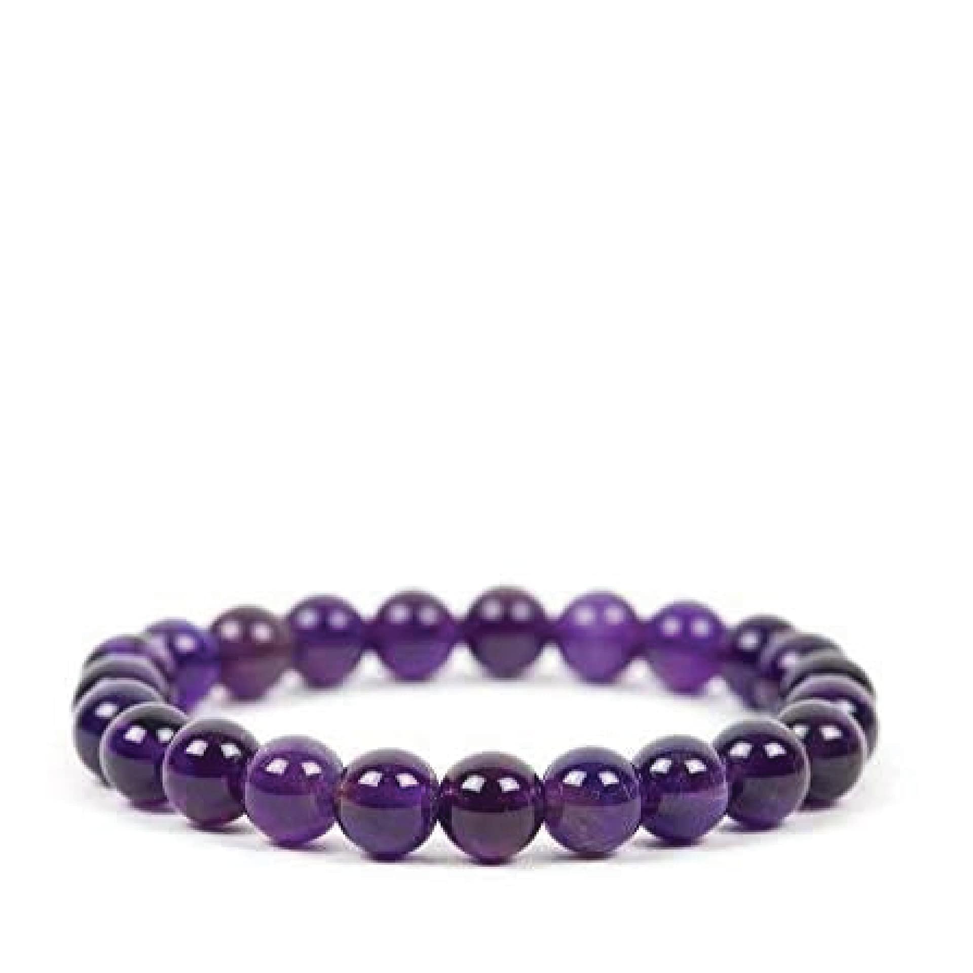 Amethyst Gemstone Bracelet 6mm | February Birthstone 1 Healing Bracelet Amethyst Small Bead