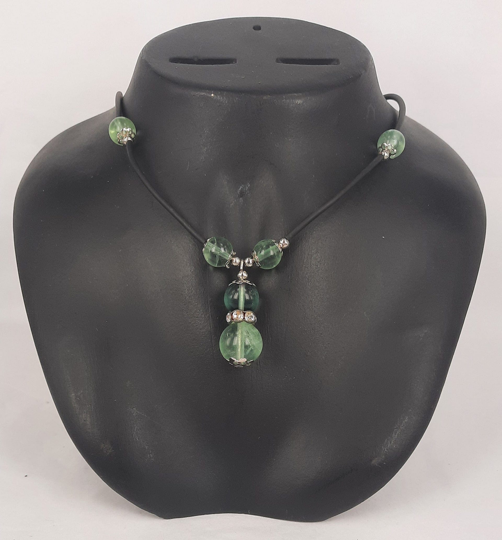 Healing Necklace Aventurine 5 Bead 1 Healing Necklace Aventurine 5 Bead