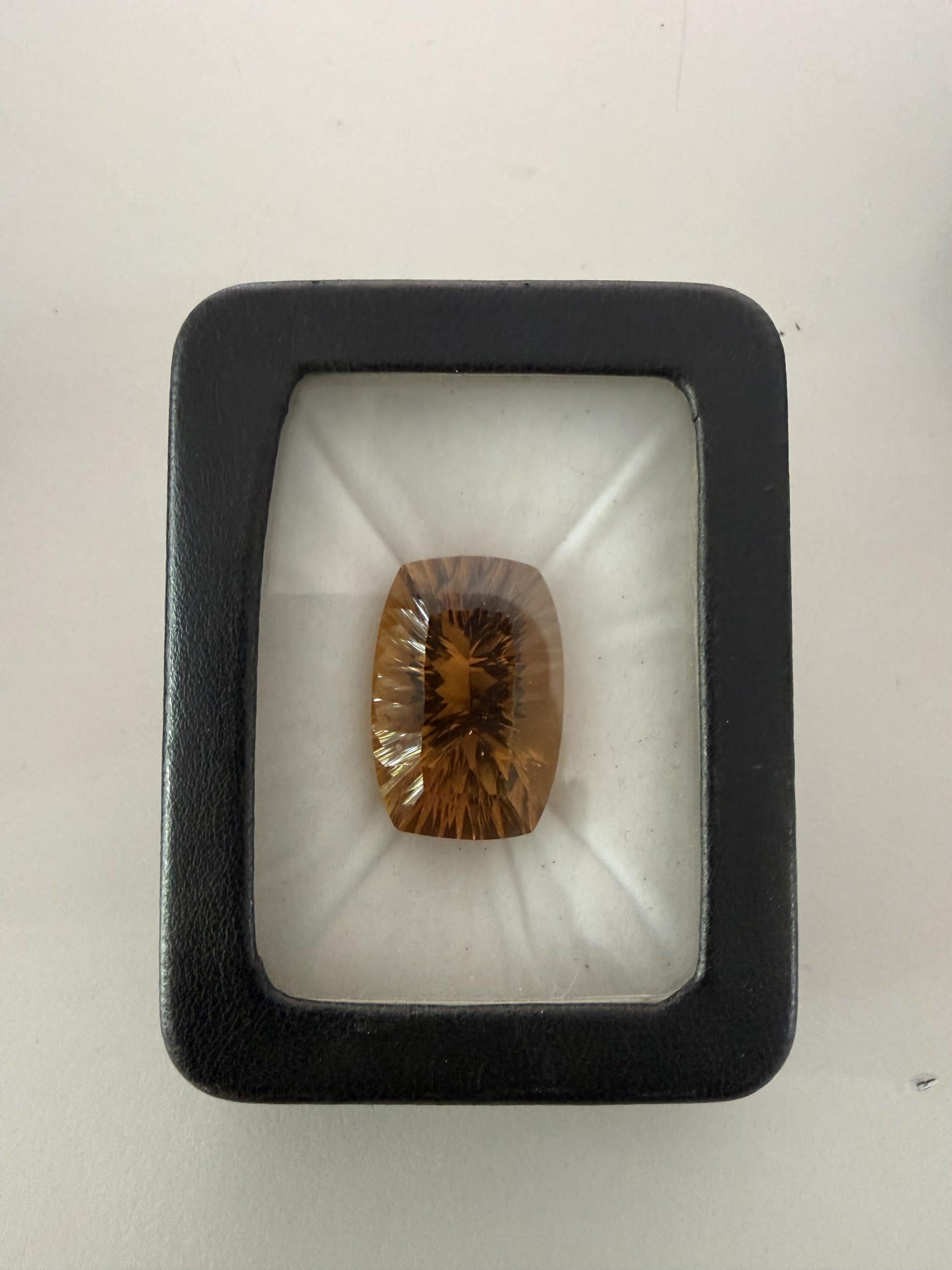 63.36ct Cushion Cut Citrine Gemstone | Large Collector Citrine South Africa 1 Large 63.36ct cushion cut citrine gemstone available in Midrand, South Africa. A 31x21mm collector-grade citrine ideal for bespoke jewellery, investors, and luxury gemstone buyers.