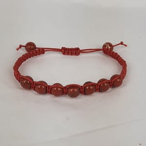 Healing Bracelet Red Jasper Cord 8mm